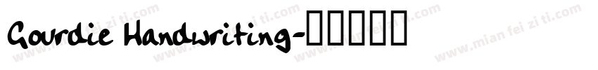 Gourdie Handwriting字体转换